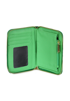 Billetera mujer Trifold verde Kenneth Cole