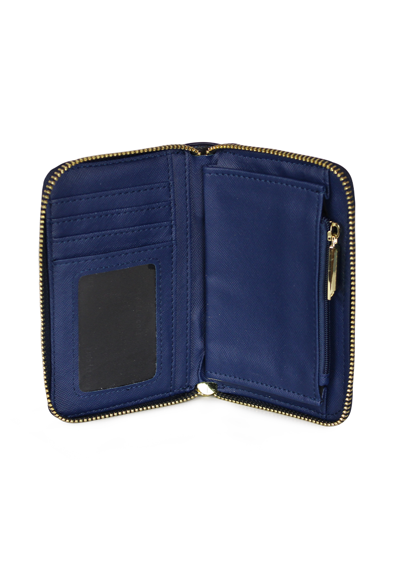 Billetera mujer Trifold azul Kenneth Cole