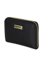 Billetera mujer Trifold negra Kenneth Cole