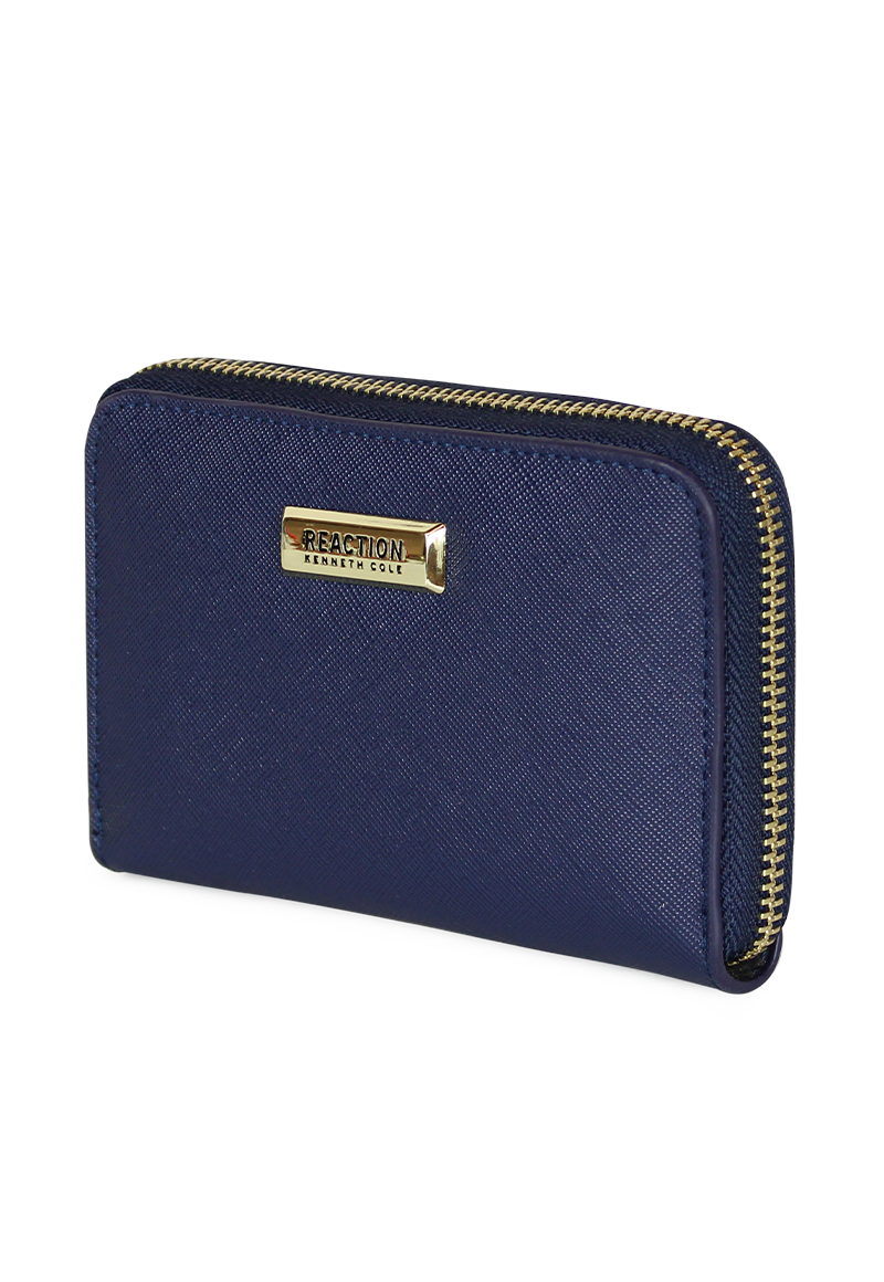 Billetera mujer Trifold azul Kenneth Cole