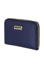 Billetera mujer Trifold azul Kenneth Cole