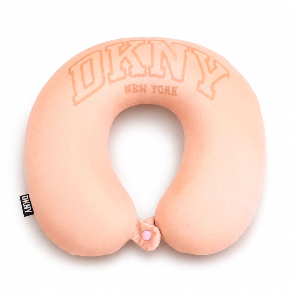 Almohada de Viaje Memory Foam VARSITY DONNA KARAN rosada
