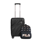 Pack Maleta cabina S Lola 10kg + Mochila Urbanix Fila 16lts negro-rose gold 