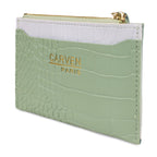 Billetera tarjetero mujer con monedero Zoe Carven verde