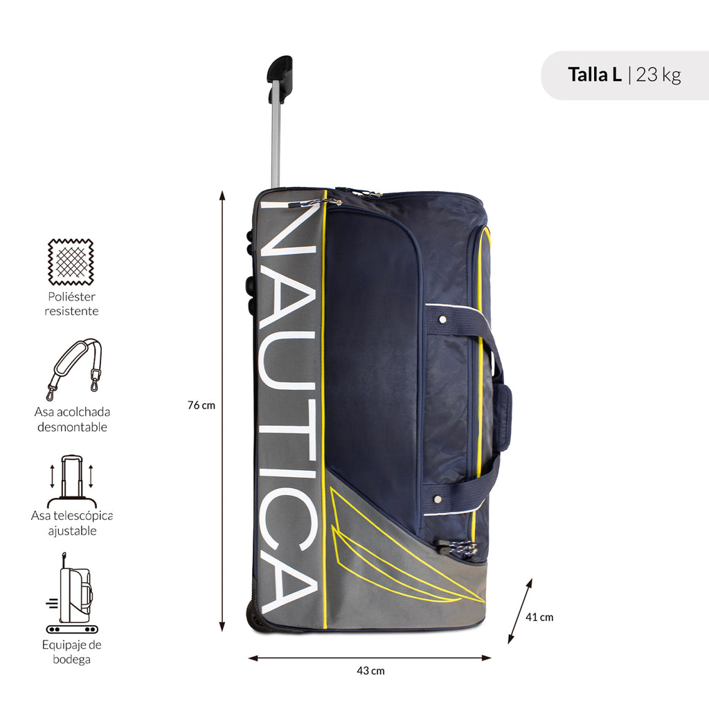 Bolso de Viaje con ruedas Mannar L azul