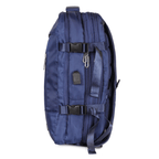 Mochila viaje Viral con usb azul