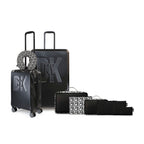 Pack 2 Maleta S+L Soho negra + Almohada + 6 organizadores de viaje DKNY