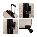 Pack Maleta Grande Meghan beige + Set Organizadores de Viaje DKNY negro