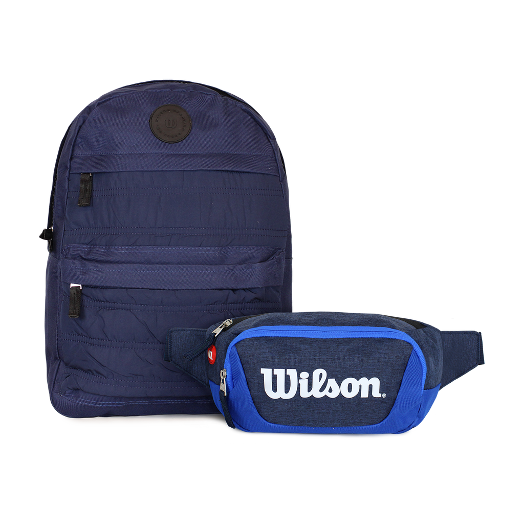 Pack Mochila Kansas + Banano Vindex azul