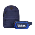 Pack Mochila Kansas + Banano Vindex azul