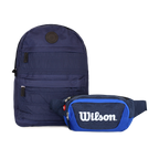 Pack Mochila Kansas + Banano Vindex azul