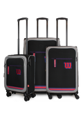 Set 3 maletas de tela Wilson Sporting S+M+L negras