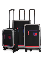 Set 3 maletas de tela Wilson Sporting S+M+L negras