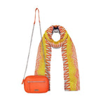 Pack Cartera calixta + Pañuelo Janis naranja