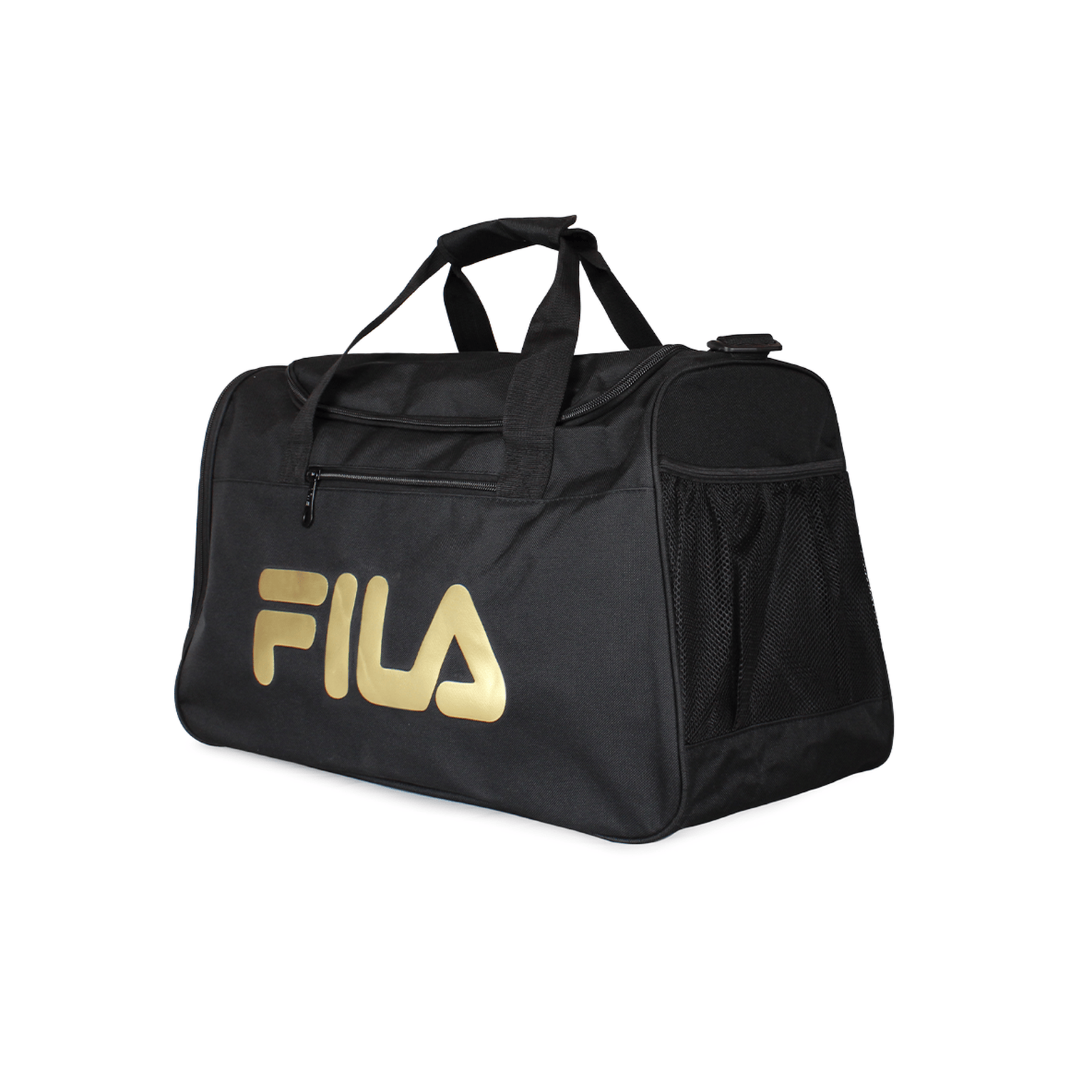 Pack Bolso Verona gold 42 lts + Neceser Spark negro