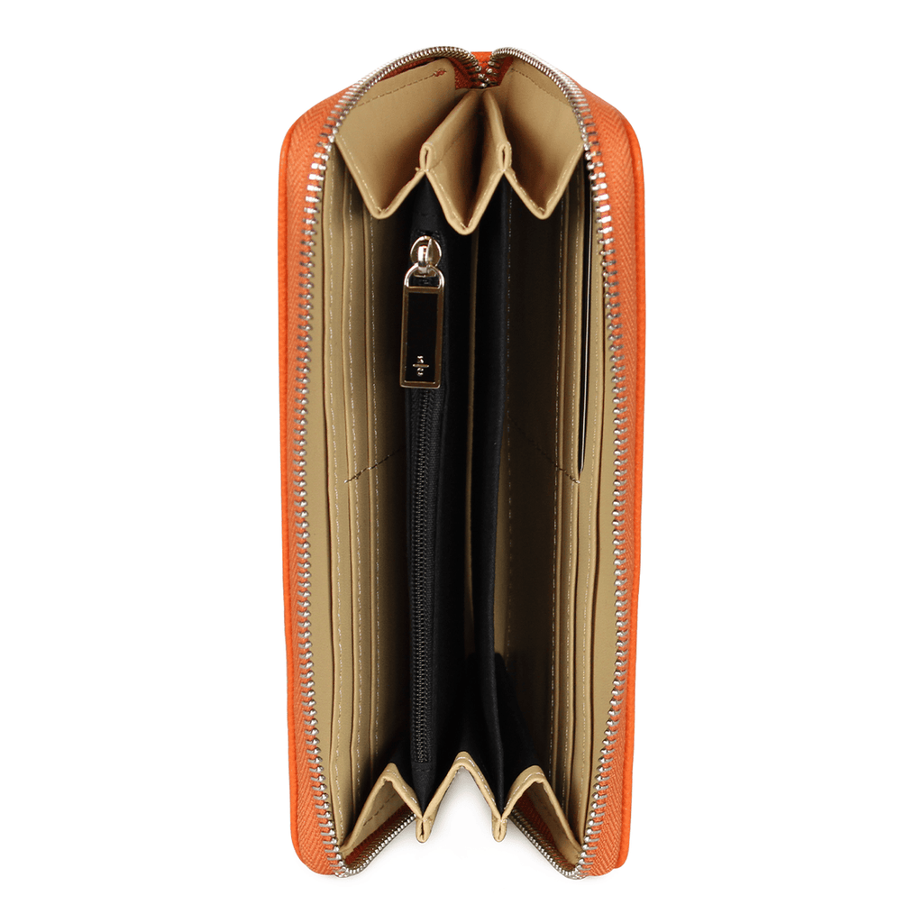 Pack Billetera Flap-Bessie orange + Pañuelo Alcala naranja