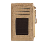 Billetera tarjetero mujer con monedero Zoe Carven beige