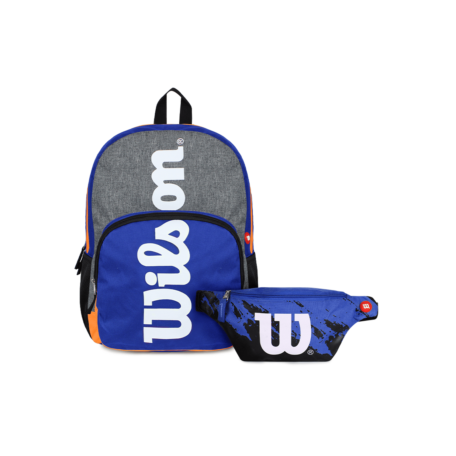 Pack Mochila Boston + banano Apolo azul