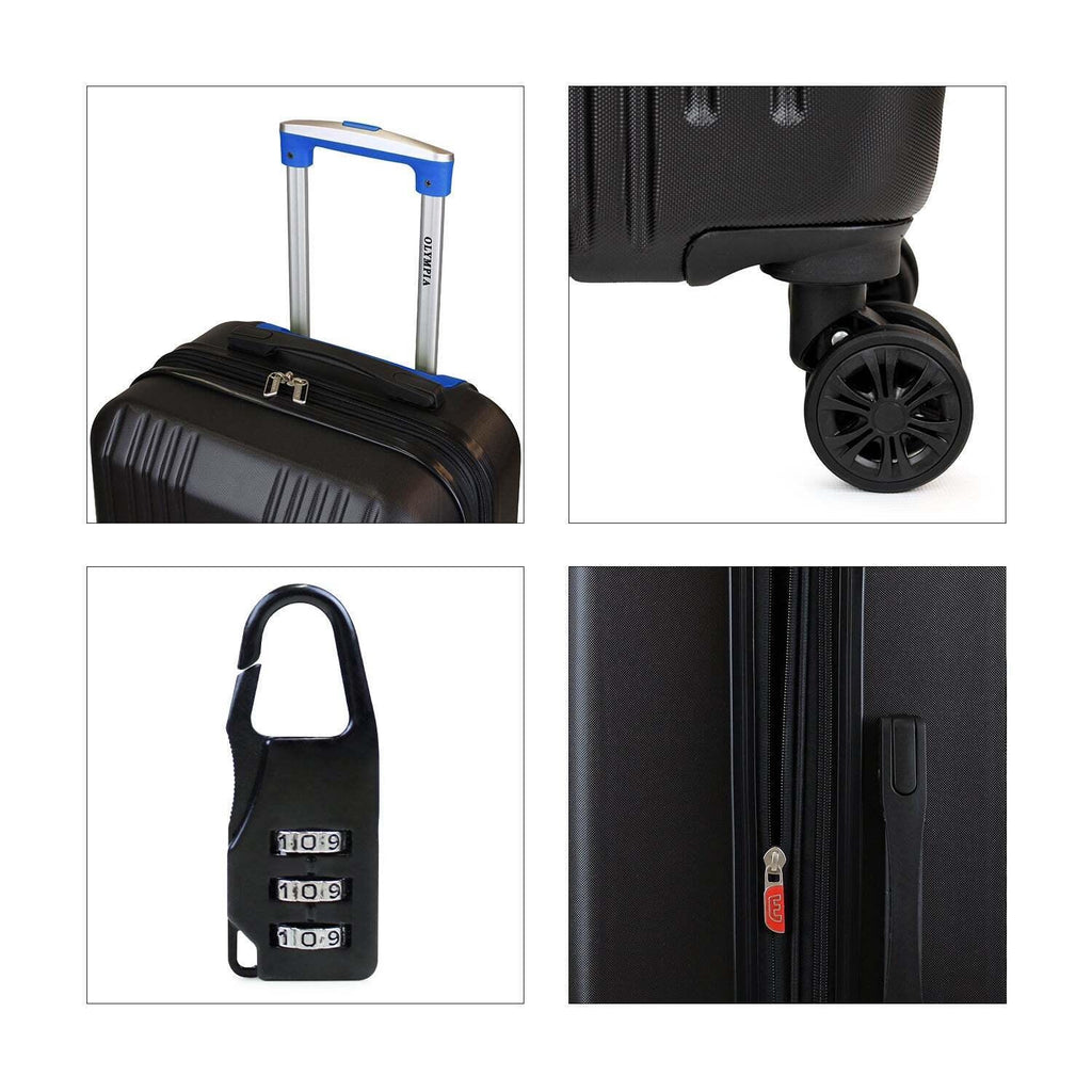 Set 3 maletas S+M+L Olympia negro