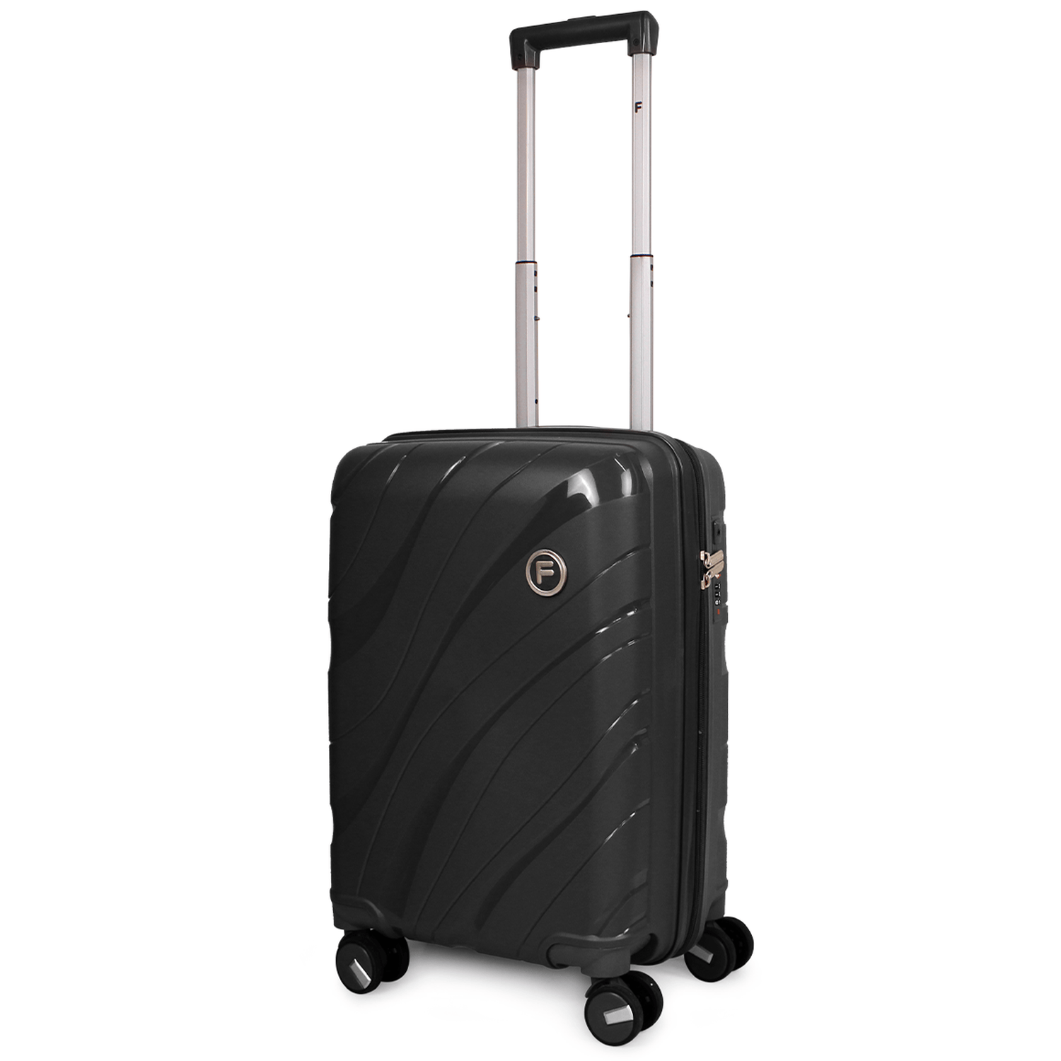 Pack Maleta cabina Lola negra 10K + Estuche Spark rose negro