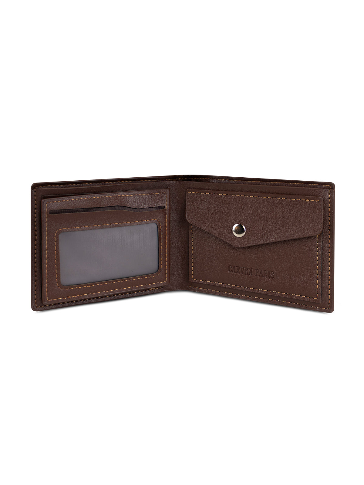 Billetera hombre Enzo café con monedero Carven Paris