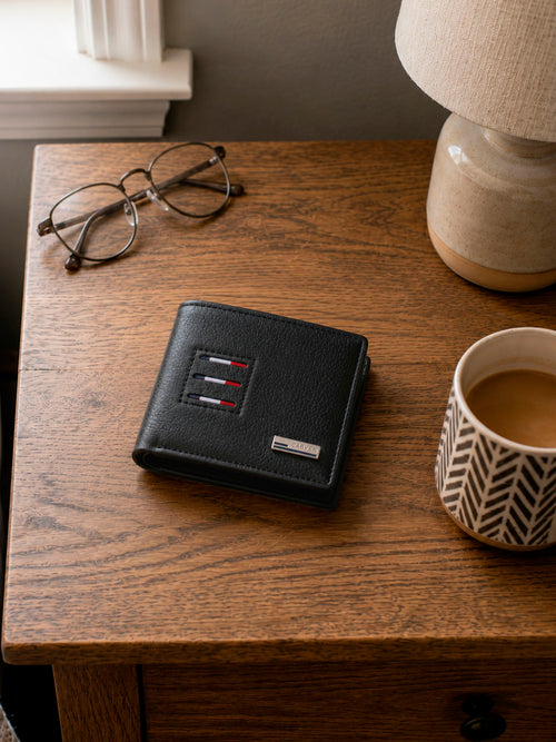 Billetera hombre Tommy negra Carven Paris