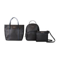Pack Leeway Mochila + Cartera + bandolera negra negro
