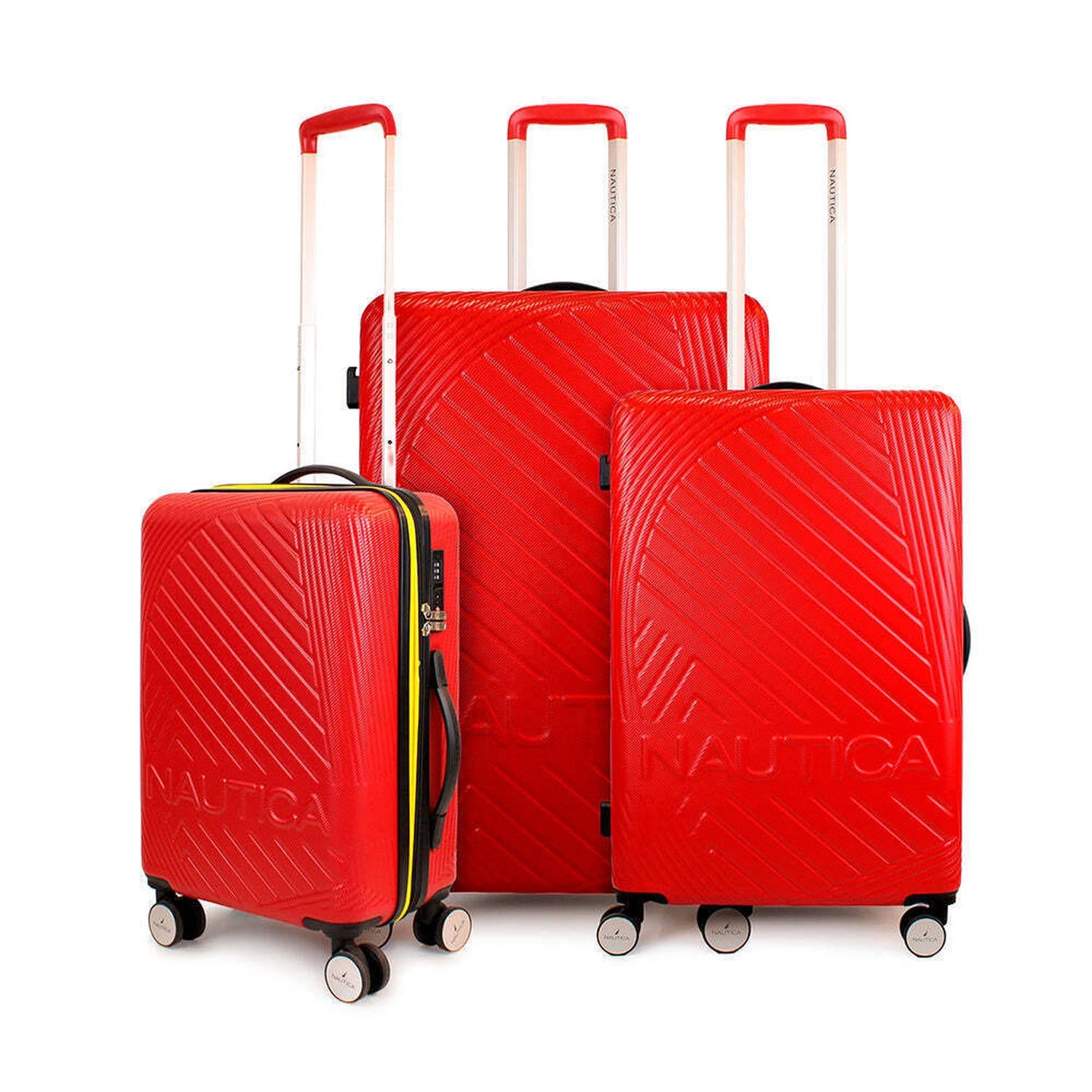 Set 3 maletas S+M+L Bahamas rojo