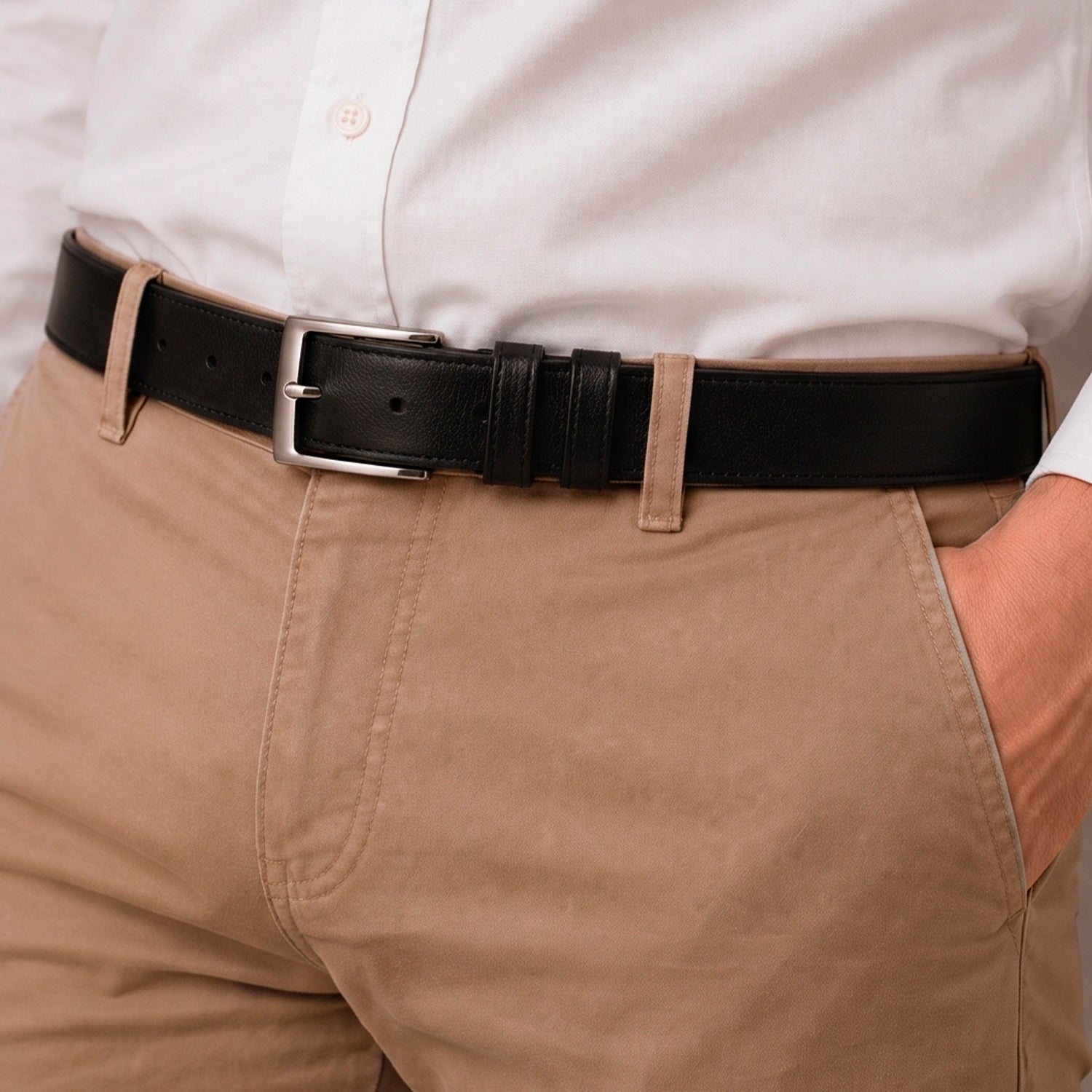 Cinturón hombre Marc negro Carven
