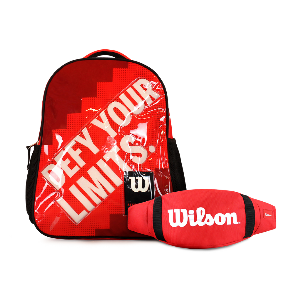Pack mochila infantil Logan + banano Oval rojo