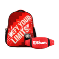 Pack mochila infantil Logan + banano Oval rojo