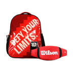 Pack mochila infantil Logan + banano Oval rojo