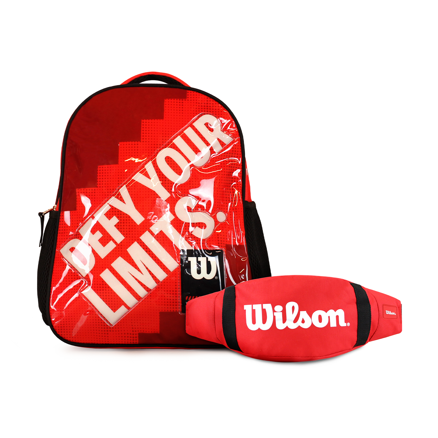 Pack mochila infantil Logan + banano Oval rojo