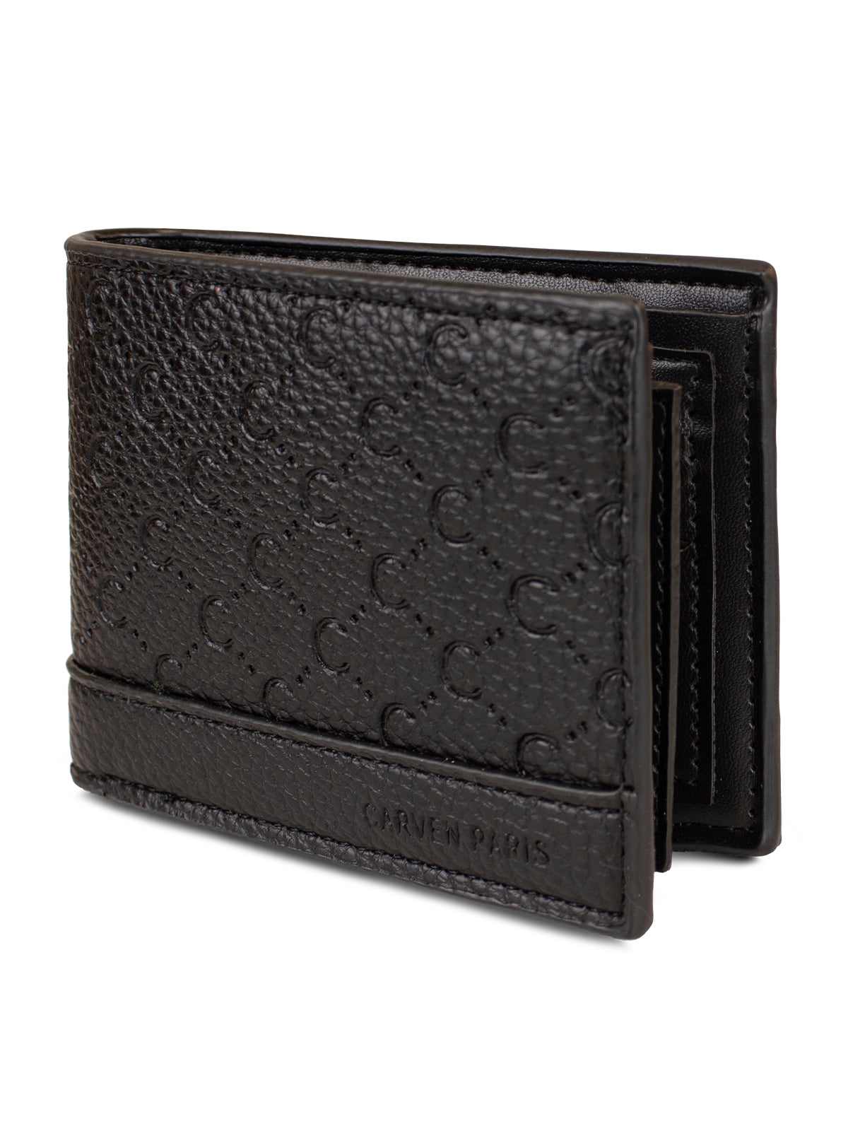 Billetera hombre Lucca negra con monedero Carven Paris