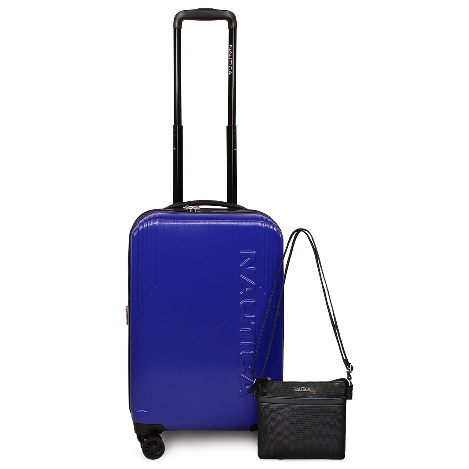 Pack Nautica Maleta cabina Hope 10kg + cartera Leeway azul eléctrico