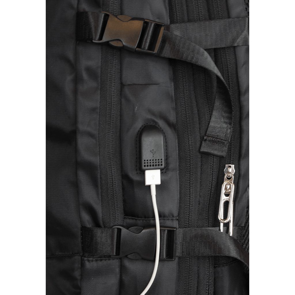 Mochila Viral con usb negro