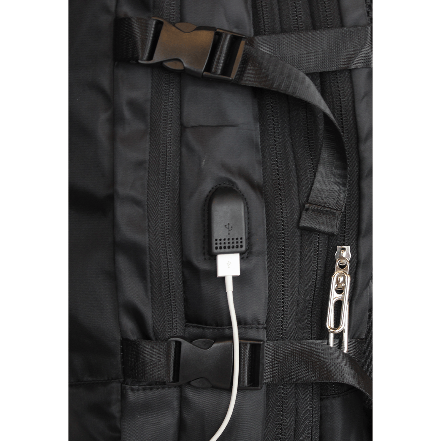 Mochila Viral con usb negro