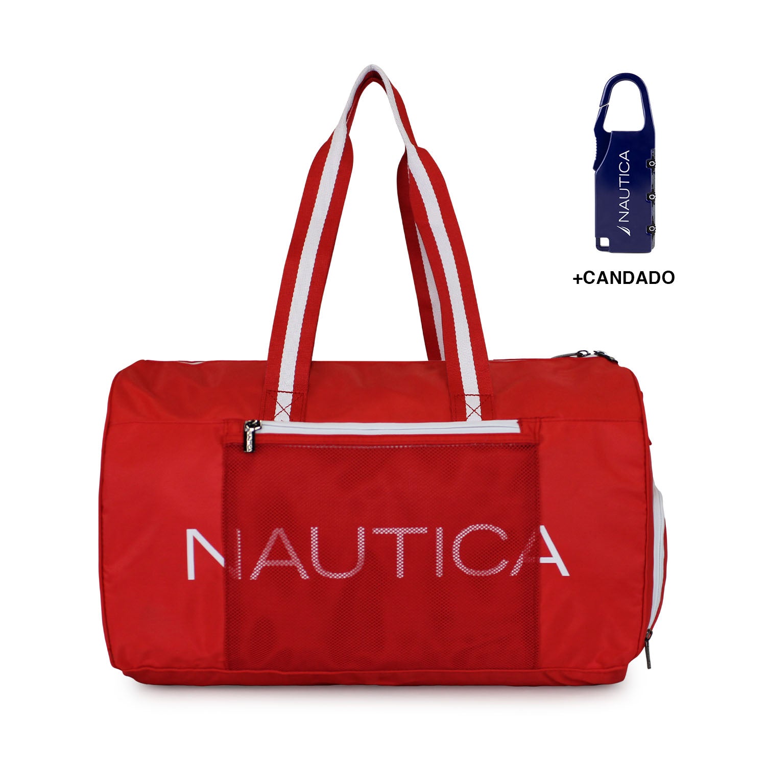Bolso Aries rojo Nautica + Candado