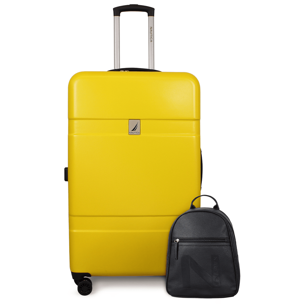 Pack Nautica Maleta grande Bora 23kg + Mochila Malik amarillo