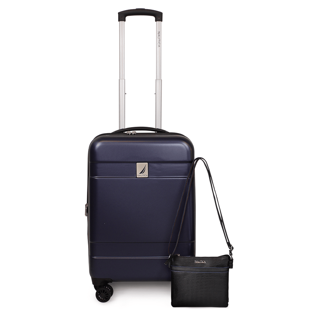 Pack Maleta cabina Bora 10kg + Cartera Leeway bk Nautica azul