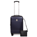 Pack Maleta cabina Bora 10kg + Cartera Leeway bk Nautica azul