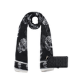 Pack Billetera Abella negra + Pañuelo Oni beige