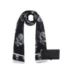 Pack Billetera Abella negra + Pañuelo Oni beige
