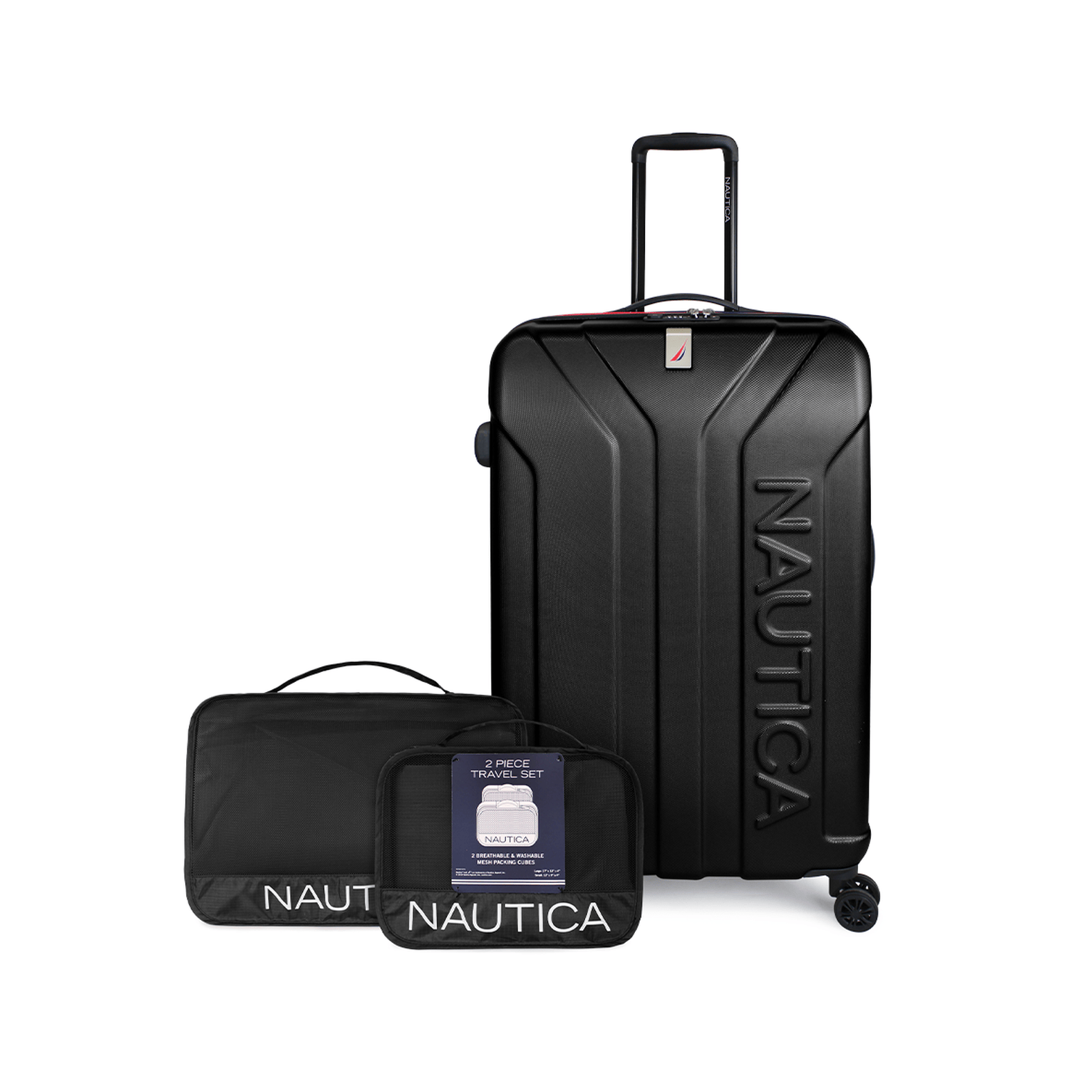 Pack Maleta grande Prime 23kg+ Organizador Nautica negro
