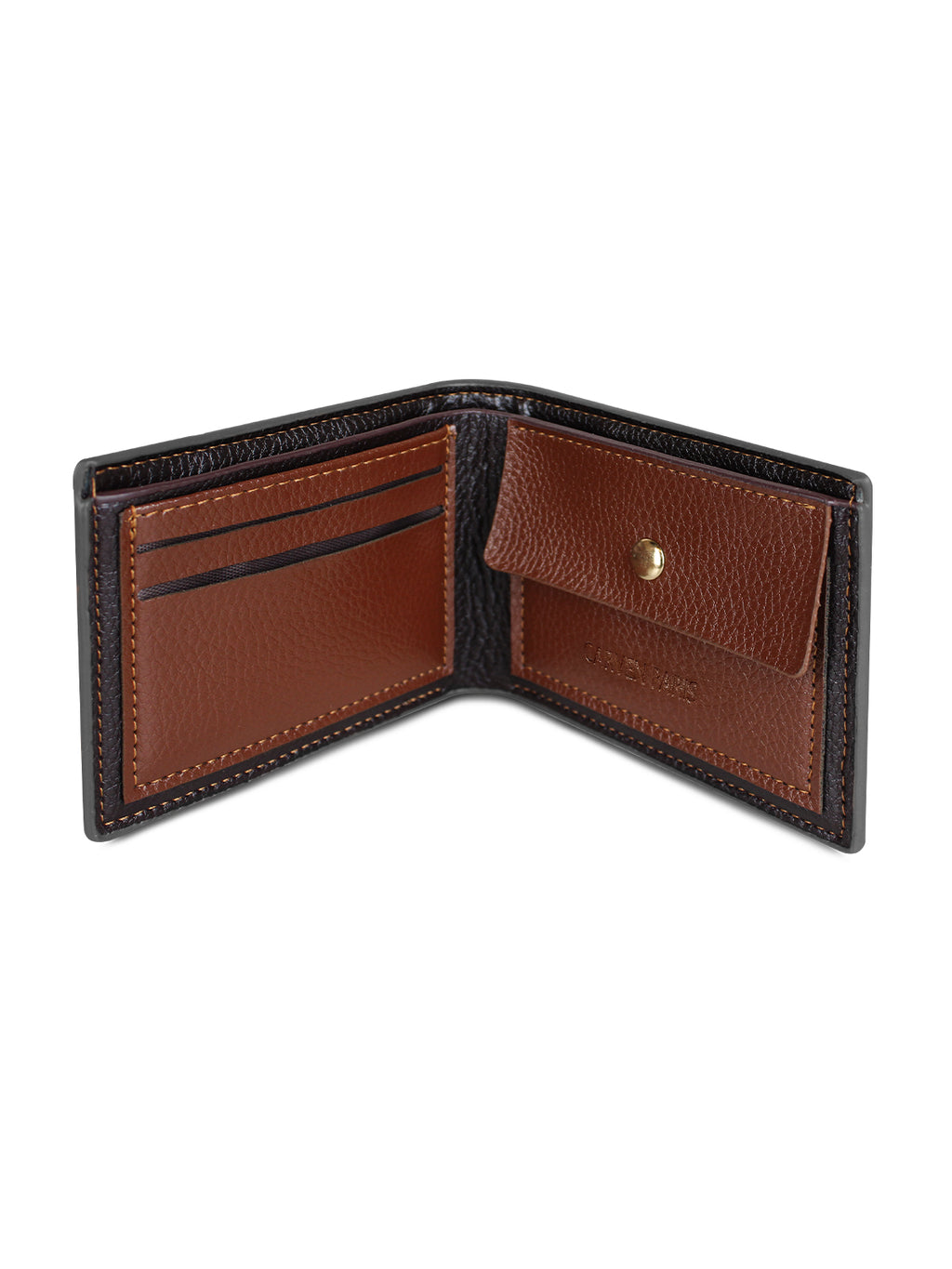 Billetera hombre Jack negra con monedero Carven Paris