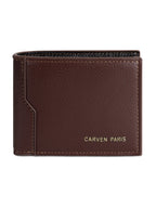 Billetera hombre Dante café con monedero Carven Paris
