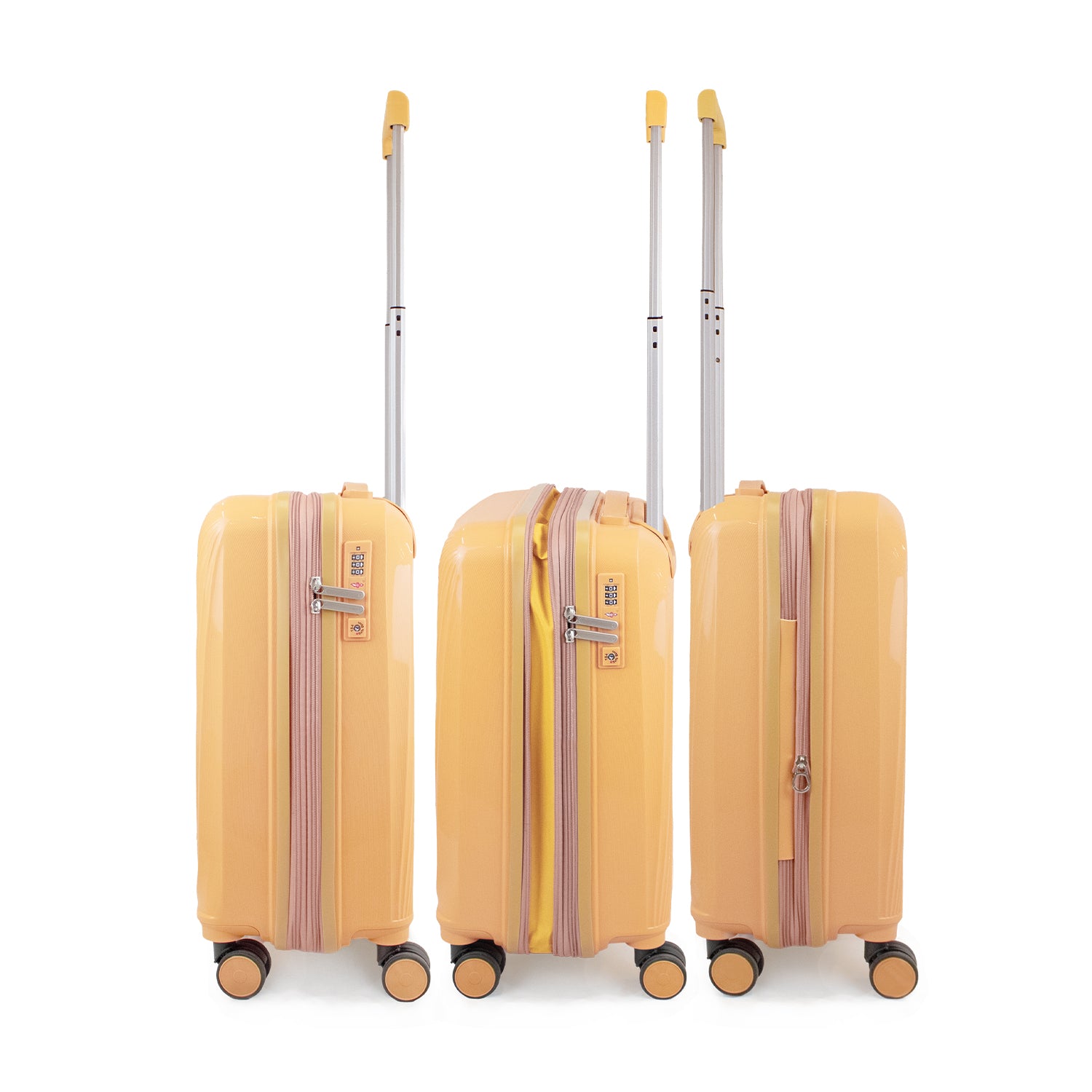 Pack Maleta de cabina Slay + Neceser Spark Fila amarillo