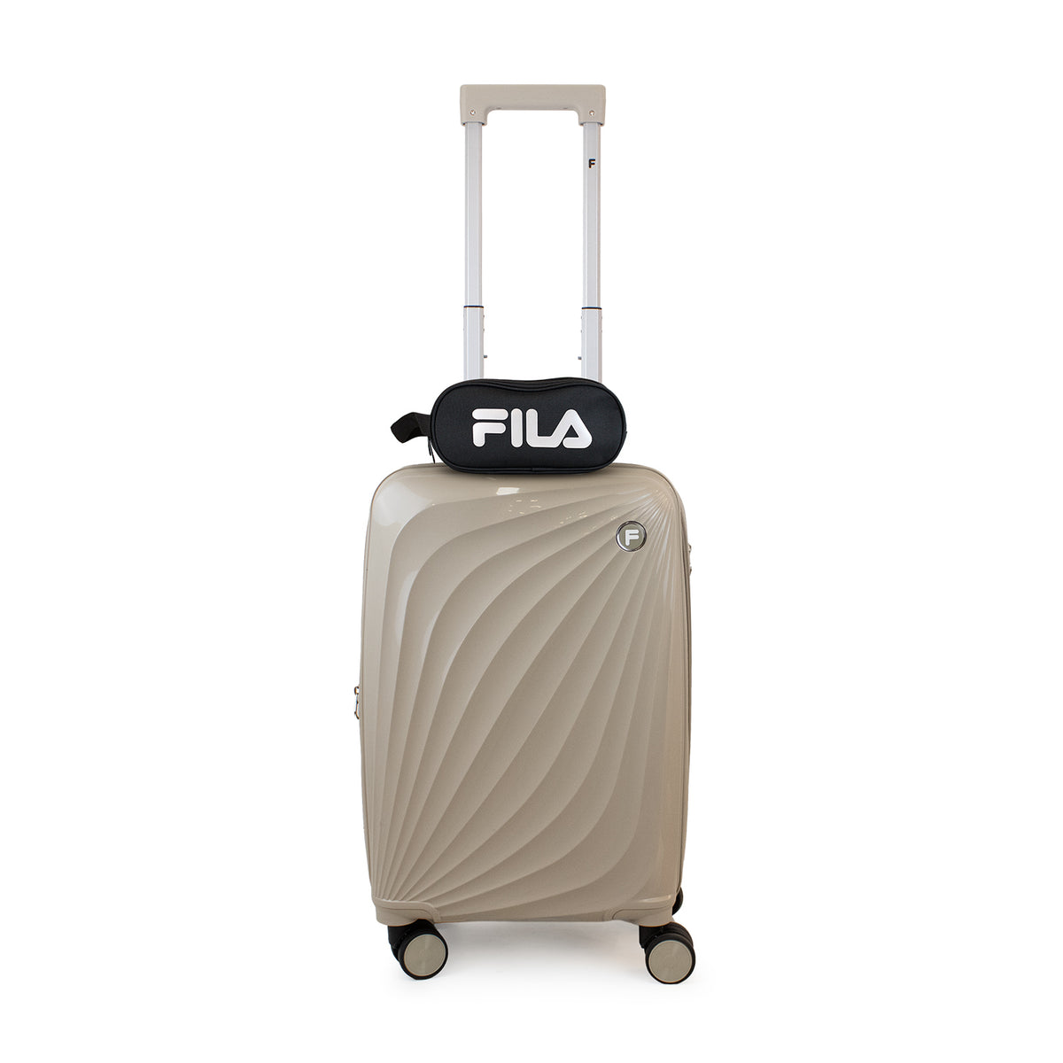 Pack Maleta de cabina Slay + Neceser Spark Fila beige