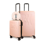 Pack 2 Maleta S+L Soho rosada + Almohada de Viaje DKNY