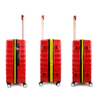 Pack 2 maletas S+M Polonia rojo
